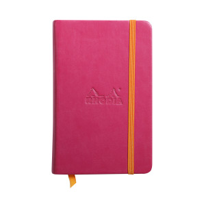 Rhodia Hardcover Notebook - Small - Raspberry - Plain